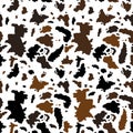 Cow pattern vector Royalty Free Stock Photo