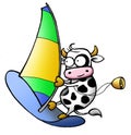 Cow series - windsurf Royalty Free Stock Photo