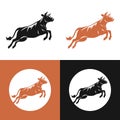 Cow Silhouette Vector Royalty Free Stock Photo