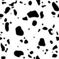 Cow skin. Dalmatians dog spots. animal skin seamless pattern. Animal print texture.