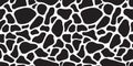 Cow skin seamless pattern Dalmatians dog isolated animal skin texture zebra giraffe wallpaper background camouflage