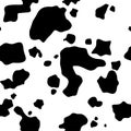 Cow skin texture. Animal print dalmatian dog stains. Royalty Free Stock Photo