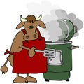 Cow Smoker Royalty Free Stock Photo