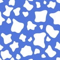 Cow spots. Seamless pattern. Animal skin, seamless texture. Royalty Free Stock Photo