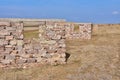 Cow Stalls on Vast Georgian Plain Royalty Free Stock Photo