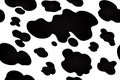 Cow texture pattern repeated seamless black and white spot skin fur Royalty Free Stock Photo