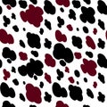 Cow texture pattern repeated seamless milk Royalty Free Stock Photo