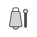 Cowbell flat vector icon sign symbol