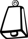 cowbell vector illustration Royalty Free Stock Photo