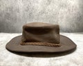 Cowboy australian leather hat brown