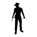 Cowboy bandit outlaw silhouette