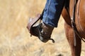 A cowboy boot. Royalty Free Stock Photo