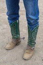 Cowboy Boots, Ranch Hand, Spurs Royalty Free Stock Photo