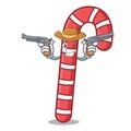 Cowboy candy canes character cartoon