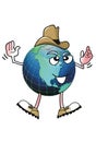 Cowboy Earth Man. Royalty Free Stock Photo