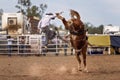 Cowboy Falls Off Bucking Horse