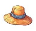 Cowboy fashion men straw fedora