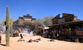 Cowboy Gunfighters at Goldfield Ghost Town Royalty Free Stock Photo