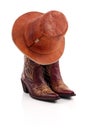 Cowboy Hat on Boots.