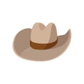 Cowboy hat cartoon icon Royalty Free Stock Photo