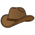 Cowboy Hat Cartoon Royalty Free Stock Photo