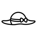 Cowboy hat, floppy hat Isolated Vector icon which can be easily modified or edited Royalty Free Stock Photo