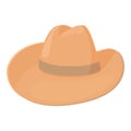 Cowboy hat icon cartoon vector. Rodeo texas