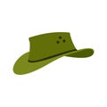 Cowboy hat icon, flat style Royalty Free Stock Photo