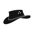 Cowboy hat icon, simple style Royalty Free Stock Photo