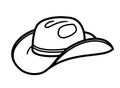 Cowboy hat icon Royalty Free Stock Photo