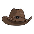 Cowboy hat - vintage engraved vector illustration