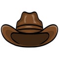 Cowboy Hat Wild West Cartoon Icon Vector Illustration Royalty Free Stock Photo