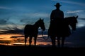 Cowboy Headed Home After Long Day