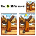 Cowboy Horse Riding Saddle Find The Differences