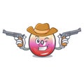 Cowboy jelly ring candy character cartoon