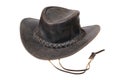 Cowboy leather hat