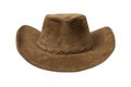 Cowboy leather hat Royalty Free Stock Photo