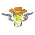 Cowboy mint julep character cartoon