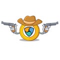 Cowboy NEM coin character cartoon