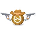 Cowboy Nxt coin character cartoon