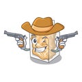 Cowboy pork rinds isolated in the cartoon