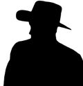 Cowboy Profile Royalty Free Stock Photo