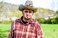 Cowboy Rancher looking Disgusted Royalty Free Stock Photo