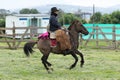 Cowboy riding his horse in Ecuador