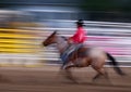 Cowboy Riding Horse Fast blurry Speed