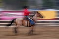 Cowboy Riding Horse Fast blurry Speed
