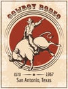 Cowboy Rodeo Poster