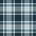 Cowboy seamless tartan plaid, female texture background vector. Mixed check textile fabric pattern in pastel and cyan colors