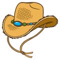 Cowboy Straw Hat Royalty Free Stock Photo