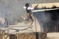 A Cowboy Stuntman Performs at Old Tucson